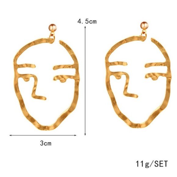 Gold Zara Earrings - Picture 5 of 5